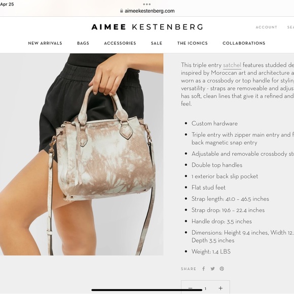 Aimee Kestenberg LIKE NEW Handbag - Picture 4 of 11